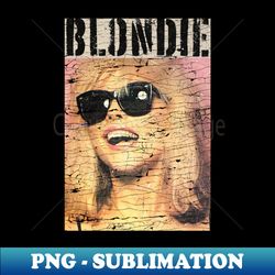 Blondie Vintage Black Glasses - PNG Transparent Digital Download File for Sublimation - Bring Your Designs to Life