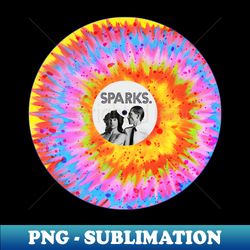Sparks Retro Style Vinyl Record Fan Art - Creative Sublimation PNG Download - Fashionable and Fearless