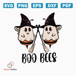 Boo Bees Ghost Witches Vibes SVG Cutting Digital File