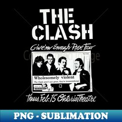 Vintage The clash - Signature Sublimation PNG File - Stunning Sublimation Graphics