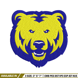northern colorado bears embroidery design, northern colorado bears embroidery, sport embroidery, ncaa embroidery.