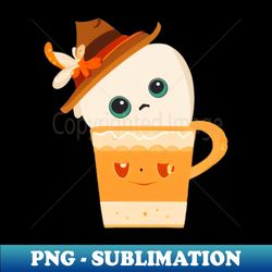 Sad ghost trapped in pumpkin latte - Stylish Sublimation Digital Download - Stunning Sublimation Graphics