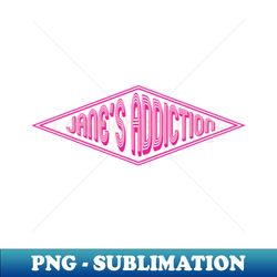 Janes Addiction - Pinkline Vintage Wajik - Retro PNG Sublimation Digital Download - Add a Festive Touch to Every Day