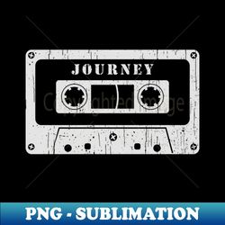 Journey - Vintage Cassette White - Trendy Sublimation Digital Download - Stunning Sublimation Graphics