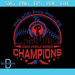 Philadelphia Phillies 2023 World Series Champions SVG File