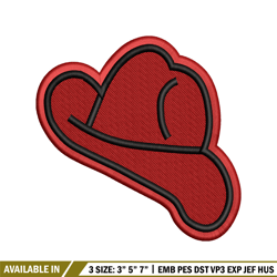 red hat embroidery design, red hat embroidery, logo design, embroidery file, logo shirt, digital download.