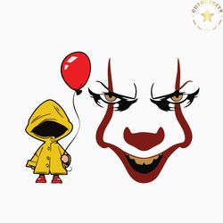 You Will Float Too Horror Clown Balloon SVG File For Cricut