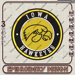 NCAA Logo Embroidery Files, NCAA Iowa Hawkeyes Embroidery Designs, Iowa Hawkeyes Machine Embroidery Designs