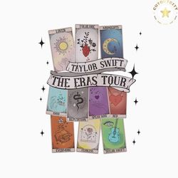 Taylor Swifts Album Eras Tour Tarot Card PNG Download
