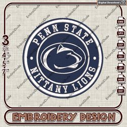 NCAA Logo Embroidery Files, NCAA Penn State Embroidery Designs, Penn State Nittany Lions Machine Embroidery Designs
