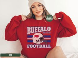 Buffalo Football Crewneck Sweatshirt, Vintage Buffalo Style Sweatshirt, Buffalo NY Gift, BUF 716 Shirt, Womens Mens Buff