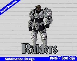 Raiders Png, Football mascot warrior style, raiders t-shirt design PNG for sublimation, sport mascot design