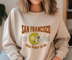 Purdy, San Francisco Football, Football Shirt, Retro SF Football Sweatshirt, SF Football, Purdy Crewneck