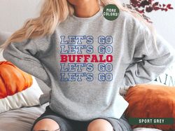 Buffalo Football Crewneck Sweatshirt, Lets Go Buffalo Shirt, BUF 716 Shirt, Buffalo Football Gift, Buffalo NY Gift, Buff