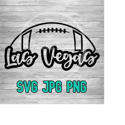 Las Vegas Football 001 SVG PNG JPG | Layered Vector File | Sublimination | Retro Style | Clip Art | Die Cutting File | Digital Download