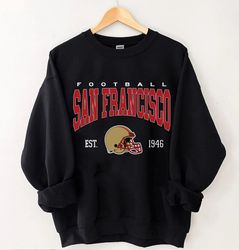 San Francisco Football Sweatshirt, Unisex San Francisco Football Sweatshirt, Vintage Style San Francisco Football Shirt,