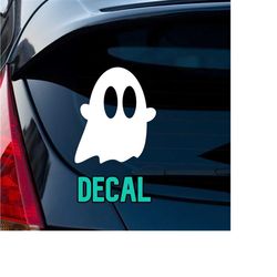 Ghost Decal | Cute Ghost Decal | Kawaii Ghost | Halloween Decal | Window Vinyl | Permanent Outdoor Decal