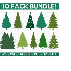 Christmas Tree SVG Bundle , Pine Tree SVG, Christmas Tree svg, Plants svg, Christmas SVG, Tree Design svg, Cut File for