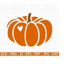 Pumpkin SVG, Heart svg, Pumpkin Clipart, Autumn svg, Fall SVG, Cozy svg, Thanksgiving svg, Cut File Cricut, Silhouette