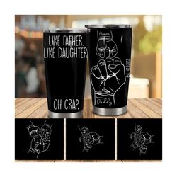 Like Father Like Daughters Png, Personalized Fathers and Childs Hands Fist Bump Set, Baby Toddler Kid Dad Fist Bump, Father's Day Png