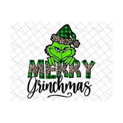 Green Plaid Leopard Christmas Png, Merry Christmas Png, Xmas Png, Santa Hat Png, Santa Claus Png
