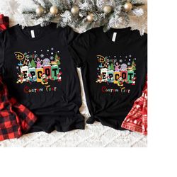 Custom Christmas Disney Epcot Shirt, Disney Epcot Shirt, Disney Epcot 2023, Disney Christmas 2023, Disney Epcot Christma