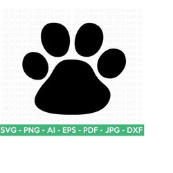 Paw Print Svg, Dog Svg, Cat svg, Paw SVG, Animal Paw Svg, Animal Svg, Paw Print, Animal Print, Cut Files for Cricut, Sil
