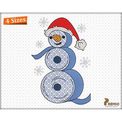 Christmas Snowman Embroidery Designs, Christmas Toilet Paper Embroidery Files, Funny Christmas Snowman Embroidery Design