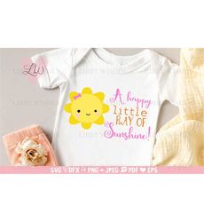 Baby sunshine SVG layered cut file ,cute happy sweet cutting file,  little sunshine svg,  Silhouette Cricut Kids T-shirt Vinyl, Svg for baby