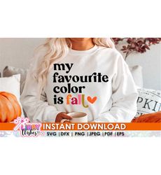 My favourite color is Fall Svg, Hello Fall Pumpkin SVG, Fall Sign svg, Fall SVG, Autumn Svg, Cut File Cricut, Silhouette, Modern svg, PNG