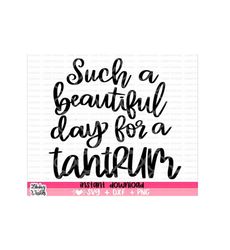 Such a beautiful day for a tantrum svg, Toddler Svg, Funny Baby svg, Newborn SVG, Cute Baby svg, Baby Girl svg, Baby Boy, Onesie svg