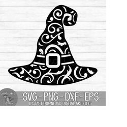 Witch Hat - Instant Digital Download - svg, png, dxf, and eps files included! Halloween