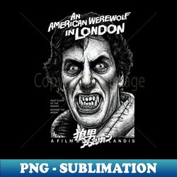 An American werewolf In London Beware the moon Cult Classic - Elegant Sublimation PNG Download - Unleash Your Inner Rebellion