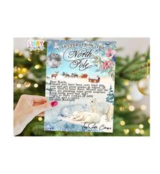 editable official letter from santa claus north pole mail letter from santa printable template  christmas eve box instant download corjl 026