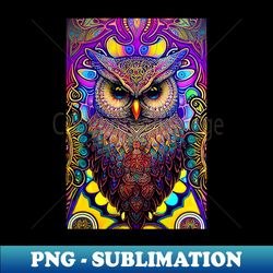 Owl Trippy Hippie Vibes 32 - Exclusive PNG Sublimation Download - Defying the Norms