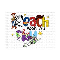 Birthday 4 Years Old, Reach Four The Sky Svg, Magical Kingdom Svg, Family Vacation, Family Trip, Svg, Bestfriend Svg, BFF Best Friends SVG