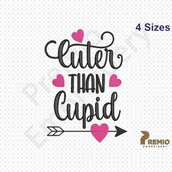 Cuter than Cupid Embroidery Design, Valentine's Day Embroidery Design, Valentine Embroidery Designs, Valentine Machine E