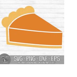 Pumpkin Pie - Instant Digital Download - svg, png, dxf, and eps files included! Pumpkin, Thanksgiving, Dessert, Pie