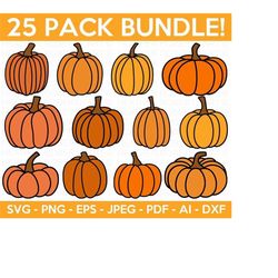 Pumpkin SVG Bundle, Pumpkin SVG, Pumpkin Vector, Halloween Svg, Pumpkin Shirt svg,Fall Clipart,Autumn Clipart,Cut File f