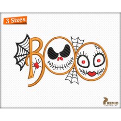 Halloween Embroidery Design, Spooky Boo Embroidery design, Ghost Machine Embroidery File, Skeleton Love Embroidery Desig