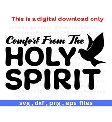 Comfort from the Holy Spirit design, Christian Recovery from Cancer faith, Religious Healing SVG PNG file, Fruits, Cricut Silhouette files