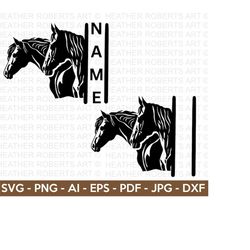 Horses Split Monogram SVG, Horse Svg, Farm Animals SVG, Farm Life Svg, Horse Silhouette, Horse Clipart, Horse Lover Svg,