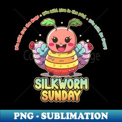 Silkworm Sunday Kawaii Bug Buffet - Sublimation-Ready PNG File - Perfect for Sublimation Art