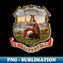 1876 California Coat of Arms - Premium Sublimation Digital Download - Capture Imagination with Every Detail
