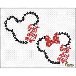 Best Day Ever Embroidery Design, Embroidery Design, Red Ribbin Digital Embroidery Design - Instant Machine Embroidery Fi