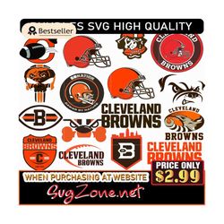 Cleveland-Browns Bundle Svg And N-F-L Logo Svg - Instant Download