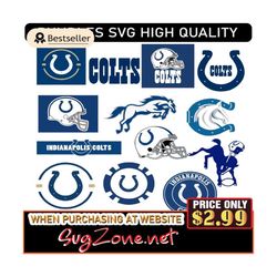 Indianapolis Colts Svg Logo Bundle - Instant Download