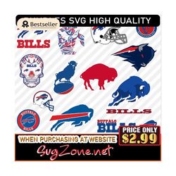Buf-Falo-Bill Football Svg Png Bundle, Perfect For Cricut & Sports Projects