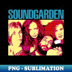 Soundgardens Sonic Garden T-Shirts That Cultivate Their Grunge Legacy and Rock Heritage - Modern Sublimation PNG File - Perfect for Personalization