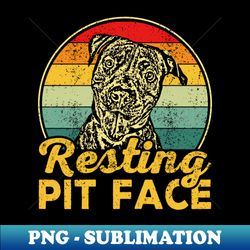Resting Pit Face Pitbull - High-Resolution PNG Sublimation File - Spice Up Your Sublimation Projects